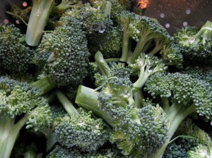 Broccoli, rinsed and ready